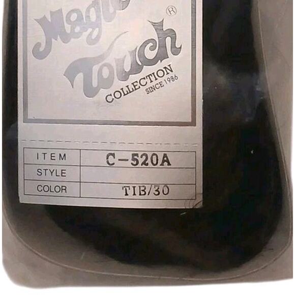 Wavy Ponytail Clip Extension Dk Golden Brown Fancy Wedding Holiday Party Glamor - Picture 7 of 8